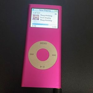 Apple pink iPod nano 2nd 4 GB songs albums